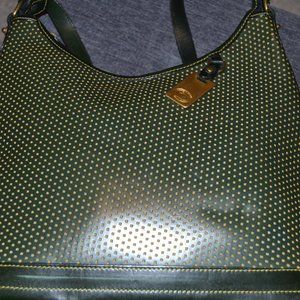 Dooney And Burke Purse Green And Tan - image 1